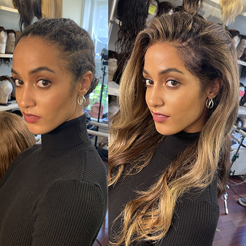 Handmade and ready to go. Seamless, natural looking wigs